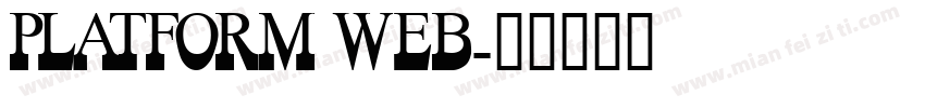 Platform Web字体转换